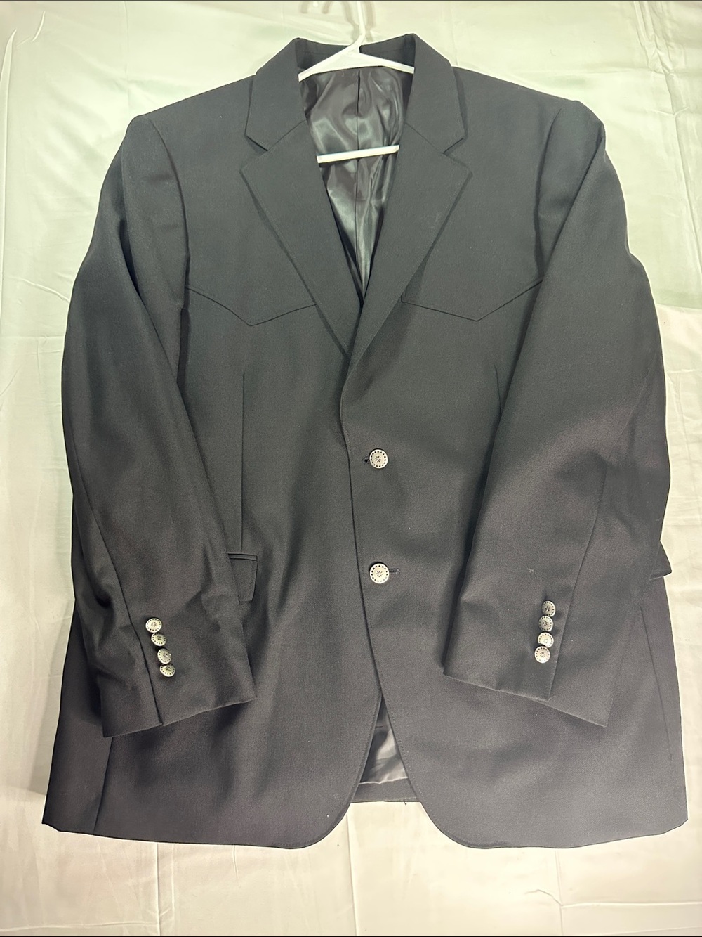 Men's Black Two-Button Blazer - Tailored Sport Coat